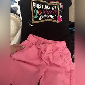 Kids shirt and shorts bundle size 7/8